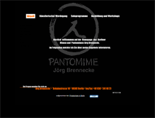 Tablet Screenshot of brennecke-pantomime.de